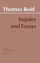 Thomas Reid's inquiry and essays