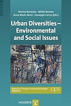 Urban diversities : environmental and social issues Urban Diversities - Environmental and Social Issues