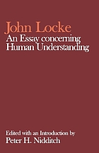 An essay concerning human understanding