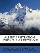 Albert arbitration. lord cairn's decisions