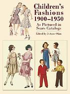 Children's fashions, 1900-1950, as pictured in Sears catalogs