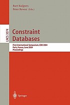 Constraint Databases and Applications First International Symposium, CDB 2004, Paris, France, June 12-13, 2004, Proceedings