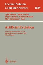 Artificial evolution 4th European conference ; selected papers