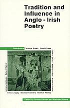 Tradition and influence in Anglo-Irish poetry