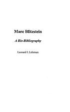 Marc Blitzstein : a bio-bibliography