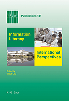 Information literacy : international perspectives
