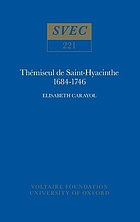 Thémiseul de Saint-Hyacinthe 1684-1746