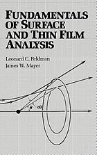 Fundamentals of surface and thin film analysis