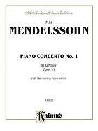 Concerto, G minor, for pianoforte and orchestra : op. 25