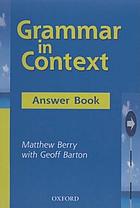 Grammar in context