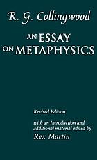 An essay on metaphysics