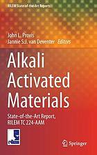 Alkali activated materials