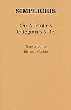 On Aristotle's "Categories 9-15