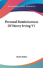 Personal reminiscences of Henry Irving
