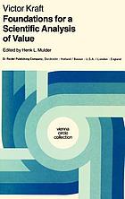 Foundations for a scientific analysis of value