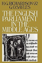 The English Parliament in the Middle Ages