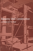 Masonry wall construction