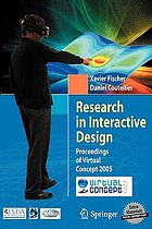 Research in interactive design : proceedings of Virtual concept 2005, [november 8-10 2005]