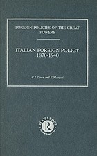 Italian foreign policy, 1870-1940