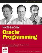 Professional Oracle programming