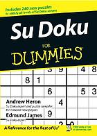 Su doku for dummiesSudoku for dummies