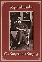 On singers and singing : lectures and an essay