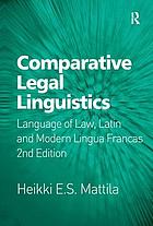 Comparative legal linguistics