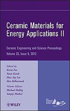Ceramic Materials for Energy Applications II  : Ceramic Engineering and Science Proceedings