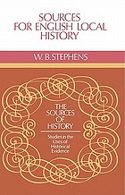 Sources for English local history