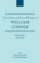 The letters and prose writings of William Cowper