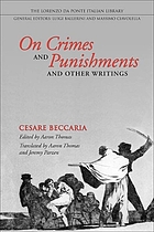 On crimes and punishments, and other writings