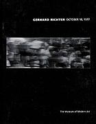 Gerhard Richter : October 18, 1977