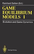Game equilibrium models
