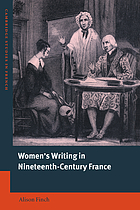 Women's writing in nineteenth-century France