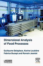 Dimensional analysis of food processes