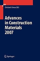 Advances in construction materials 2007