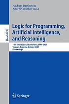 Logic for programming, artificial intelligence, and reasoning : 14th international conference, LPAR 2007, Yerevan, Armenia, October 15-19, 2007 : proceedings