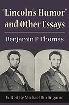 Lincoln's humor" and other essays