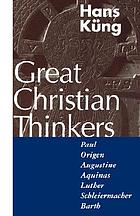 Great Christian thinkers