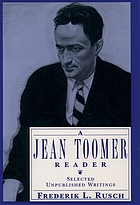 A Jean Toomer reader : selected unpublished writings