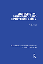 Durkheim, Bernard and epistemology