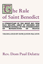 The rule of St. Benedict; a commentary