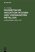 Magnetic induction in iron and other metals