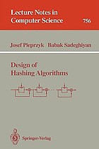 Design of hashing algorithms