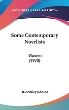 Some contemporary novelists (women)
