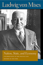 Nation, state, and economy : contributions to the politics and history of our time