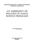 An assessment of balance in NASA's science programs