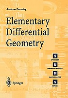 Elementary differential geometryElementary differential geometry