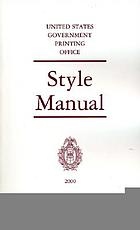 Style manual, 2000