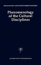 Phenomenology of the cultural disciplines